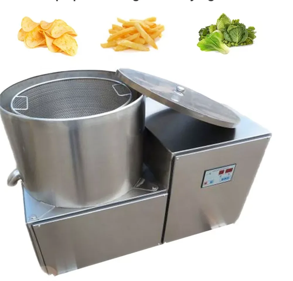 

Electric Centrifugal Salads Food Dehydrator Deoiling Dehydration Processing Machine Potato Vegetable Dewatering Machine