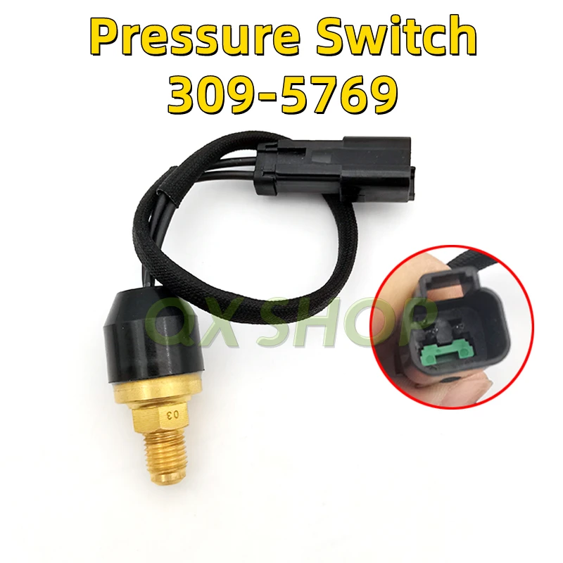 309-5769 3095769  Pressure Switch Sensor For CAT Caterpillar Excavator E312D/320C/320D/330D/345D/345D2/349D2  Digger Part