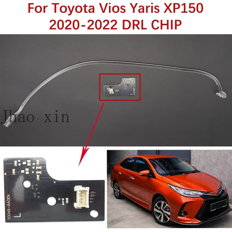 Für Toyota Vios Yaris XP150 2020-2022 Angel Eyes Leiterplatte Weißlicht Auto-Scheinwerfer DRL CHIP Leuchtstreifen Vorschaltgerät Lampenröhre – Detail 1