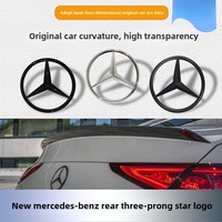 For Mercedes Benz S320 W164 W203 W204 W168 C180 E320 A200 CLA CLK CLS ML Accessories 1X ABS Car Rear Decal Trunk Emblem Sticker