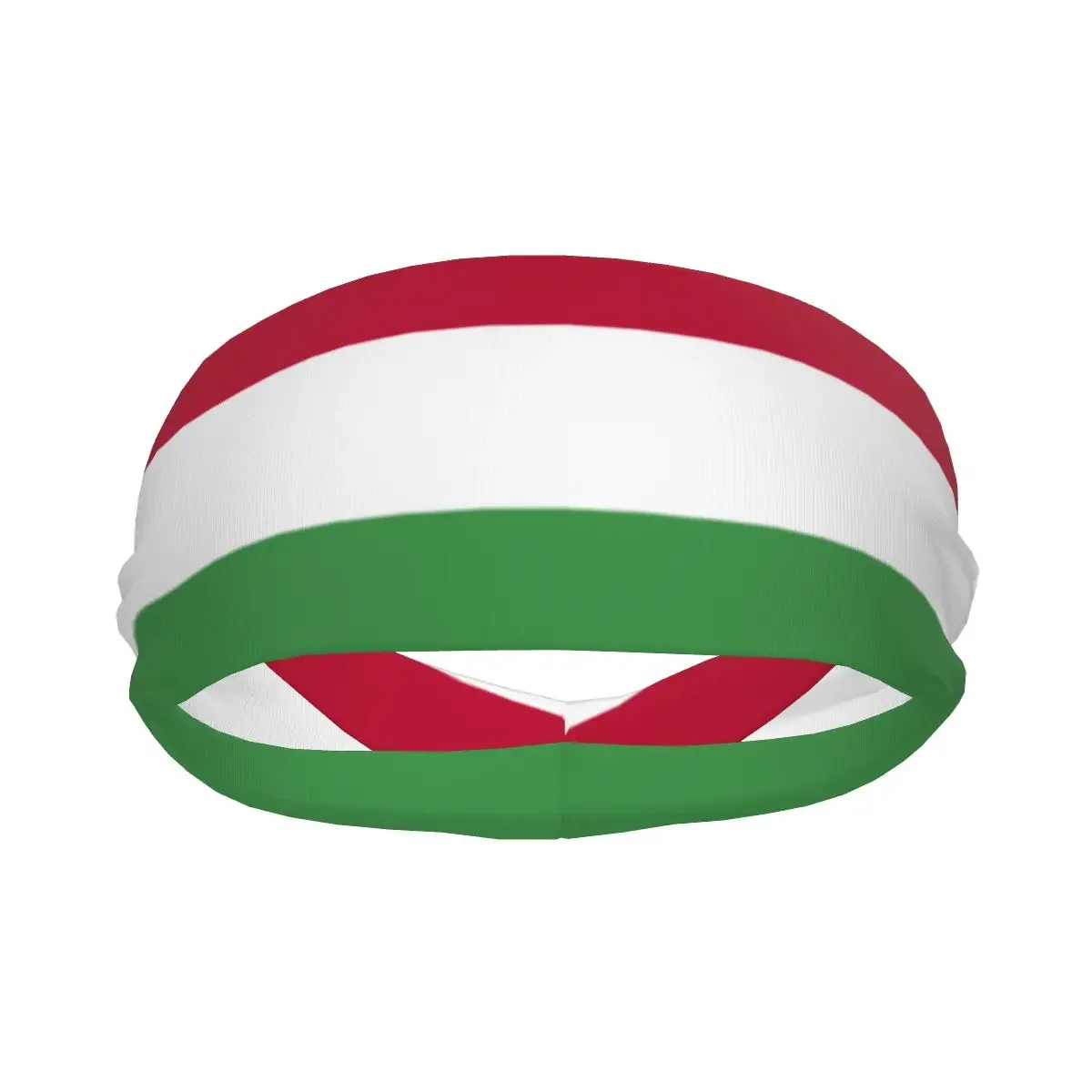 Custom Hungary Flag Sport Headbands for Women Men Stretchy Moisture Wicking Gym Sweatband