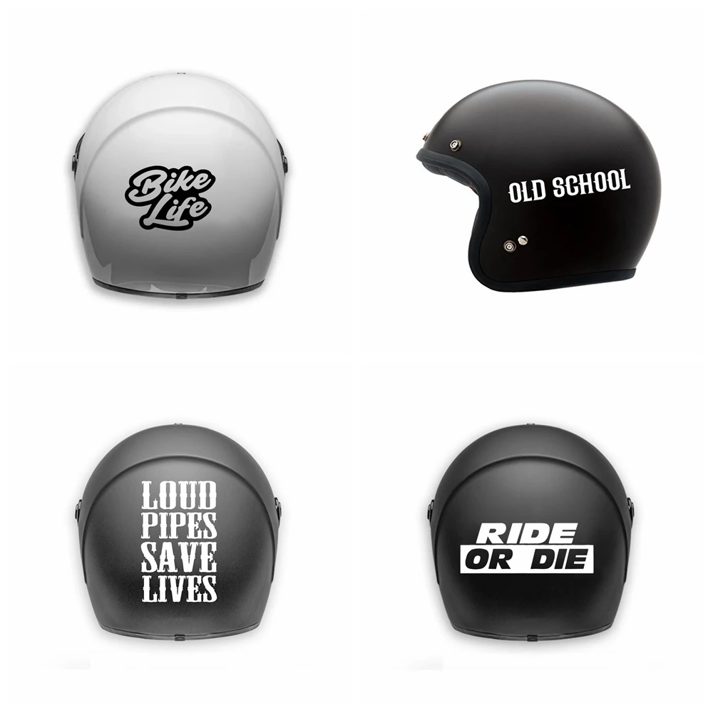 

1pc Ride Text Removable Decal For Motor Helmet Decor Motorcycle body Bike Life Vinyl Bicliffe Car Stickers words accessories