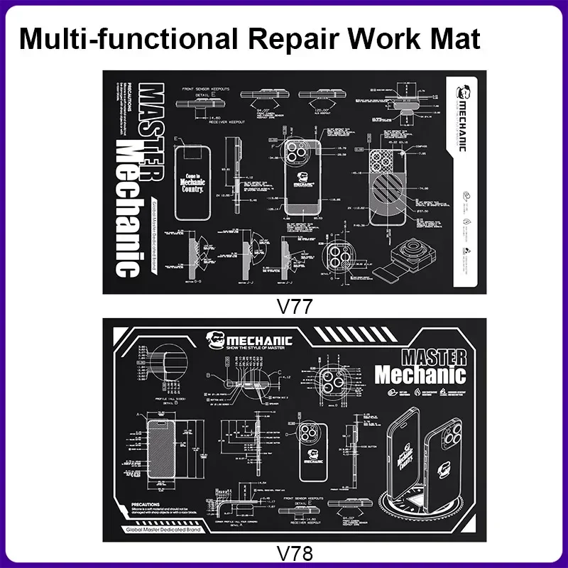 

Многофункциональный коврик для ремонта MECHANIC V77 V78, теплоизоляционный коврик для фотокамеры, часов, материнских плат, ремонта чипов