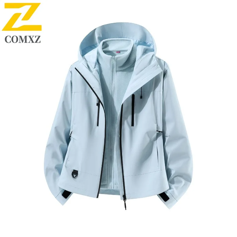 

COMXZ Men Jacket Comfort Outdoor Mountaineering Windproof Warm Parka Casual Street Cold Resistant Autumn Winter Men Clothing