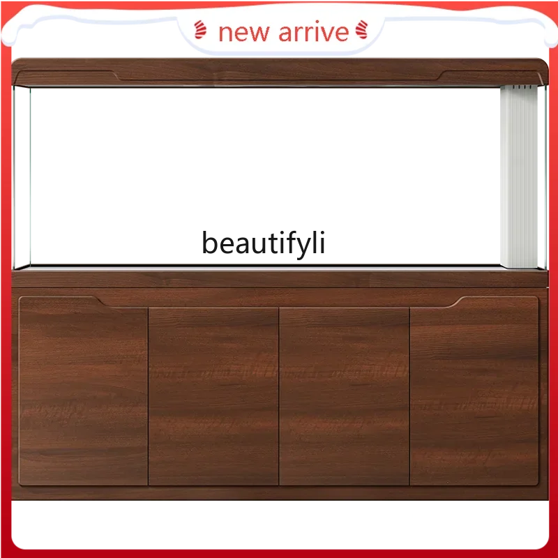 

Fish Tank Office Living Room Large and Medium Screen Dragon Fish Tank Aquarium Bottom Filter Fish GlobeH