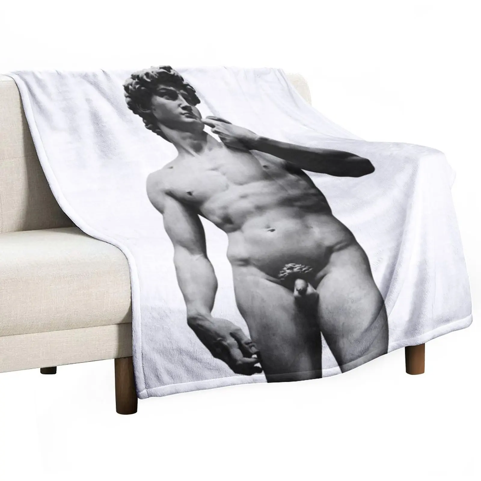 

New David Sculpture Throw Blanket Soft Bed Blankets Retro Blankets Soft Blanket