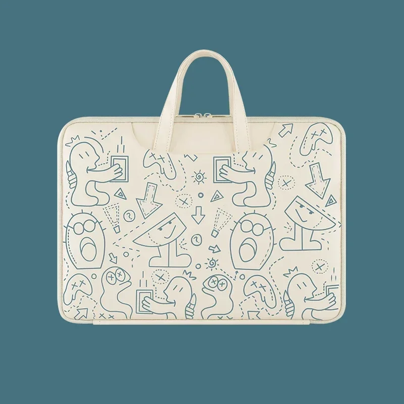 

Shock-Absorbing Laptop Bag for 14-15.6 Inch MacBook, Samsung, Dell, HP, Cartoon Storage Notebook Bag