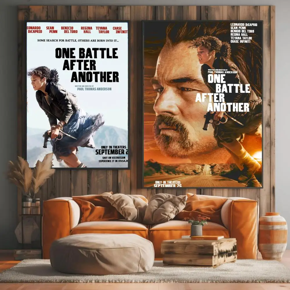classic movie O-One Battle After Another-R Painting Calligraphy Elegant Botanical Decor for Living Room Modern Interior Design