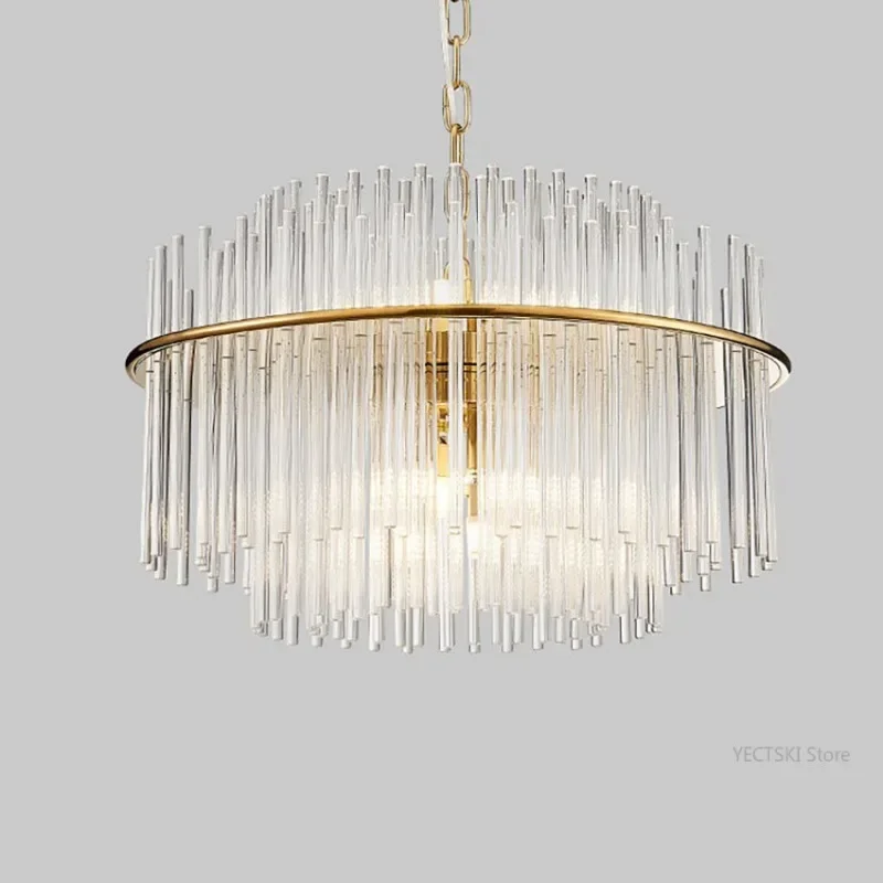 

GHJUYIOL Postmodern minimalist living room, dining room, bedroom, crystal light, luxurious, creative, personalized pendant light