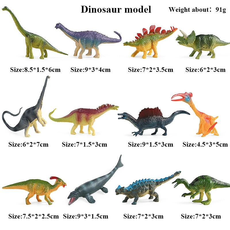 Oenux 12PCS Kleine Jurassic Dinosaurier Set Brinquedo T-Rex Velociraptor Spinosaurus Mosasaur Modell Action Figure Sammlung Kind Spielzeug – Detail 7