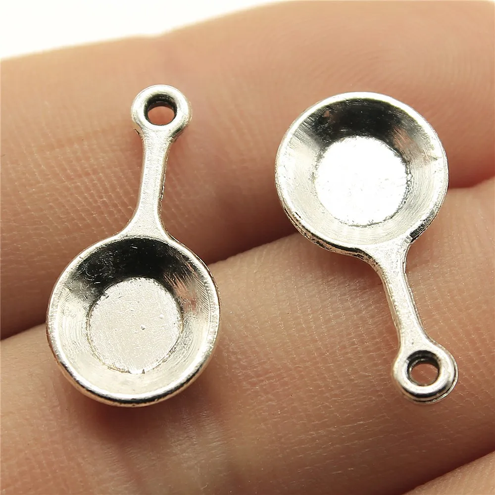 WYSIWYG 20pcs 22x10mm Pendant Pan Kitchenware Pan Charm Pendants For Jewelry Making Kitchenware Pan Pendants