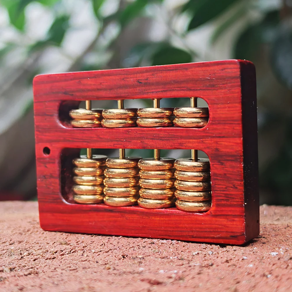 Hand-Carved Wooden Abacus Ornament, Eastern Aesthetics, Classic Themes, Suitable for Study Room, Fireplace, Birthday Gifts, Holiday Decorations, Housewarming Gifts, Home Decor, Creative Desktop Ornaments