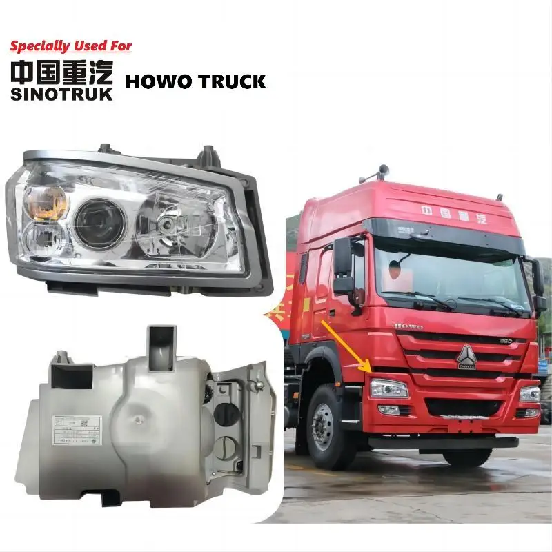 

Original Quality HOWO Headlight WG9719720002 (Right Side) Head Lamp Front Lamp Assembly HOWO PARTS HOWO LAMP HOWO 336 380 371