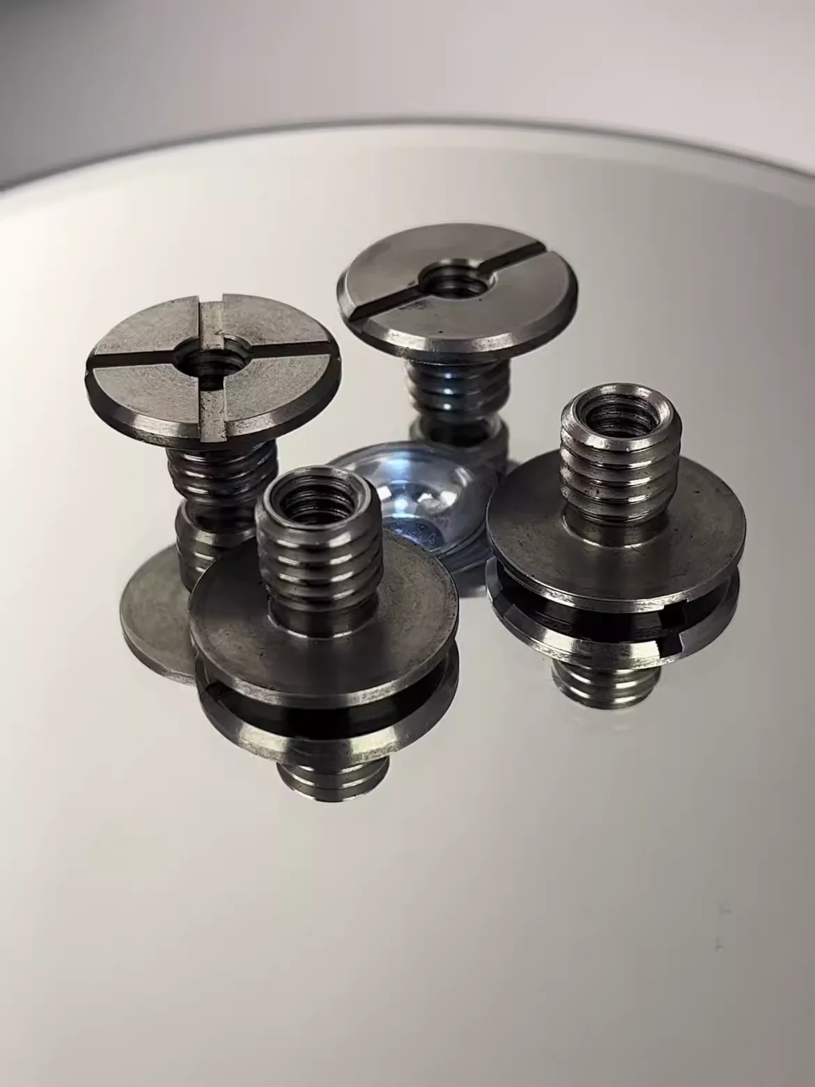 3/8 Interrotating 1/4 camera camera head bottom plate handle Machine kit Stainless steel transfer nut screws