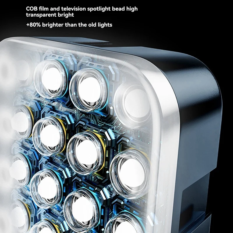 Mini luce di riempimento a colori RGB LED Luce video per atmosfera portatile per fotocamere reflex e videocamere