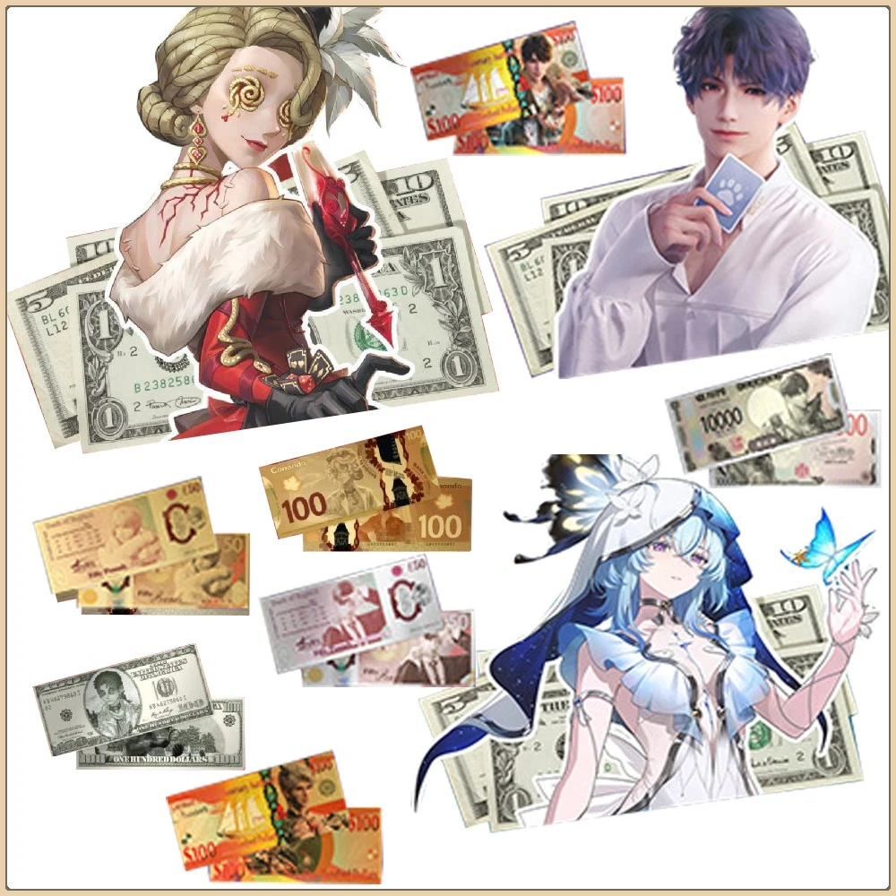 

Classic Popular Children's Collection Anime Banknote Cute Characters Craftsmanship Delicate Goods Christmas Gifts for Children