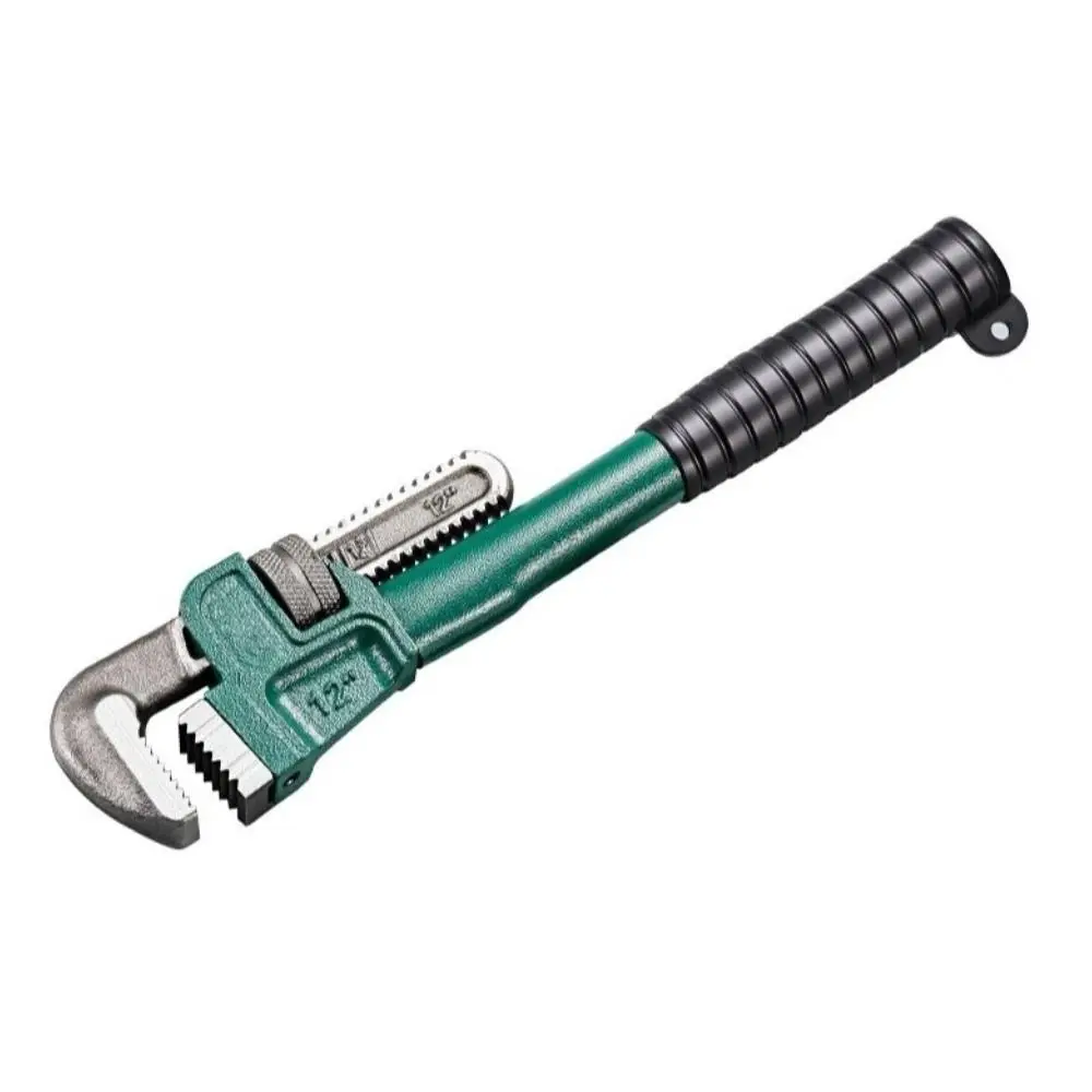 

Universal Metal Straight Pipe Wrench 10" 12" 14" 18" Heavy Duty Pipe Plier Non-Slip Grip Hand Wrench Hand Maintenance Tool