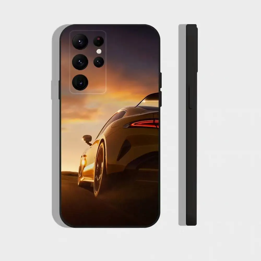 Funda de teléfono china C-Car SU-7 para Samsung S25,S24,S23,S22,S21,S20,Ultra,Plus,FE, funda suave negra