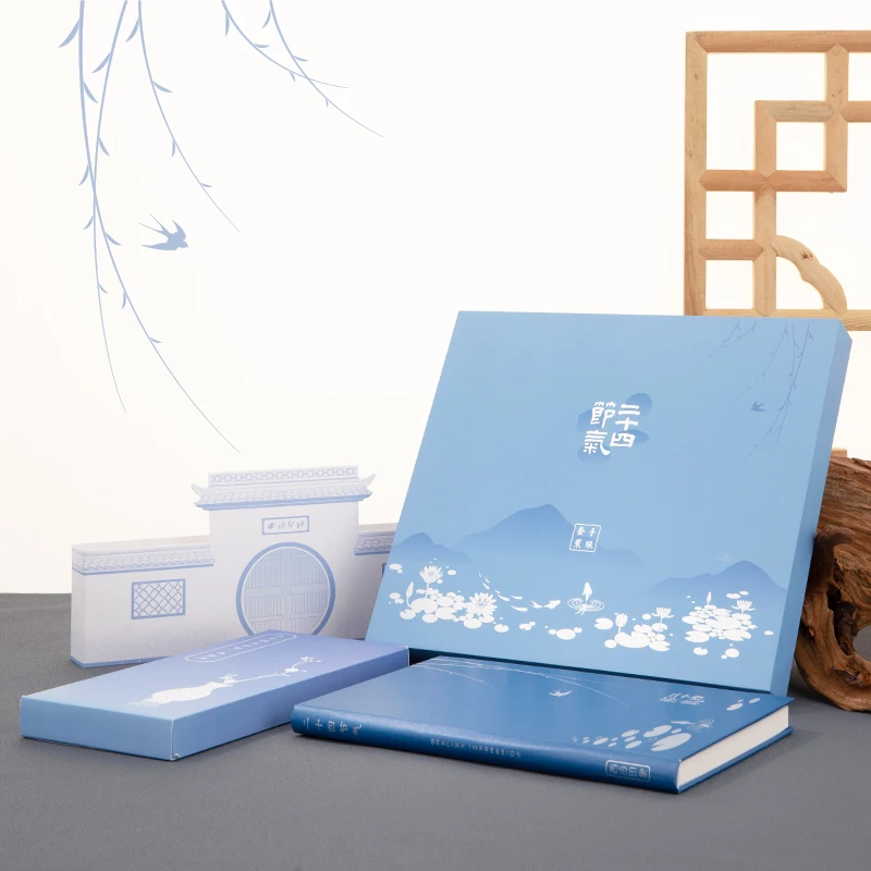 National style 24 solar terms hand account book set