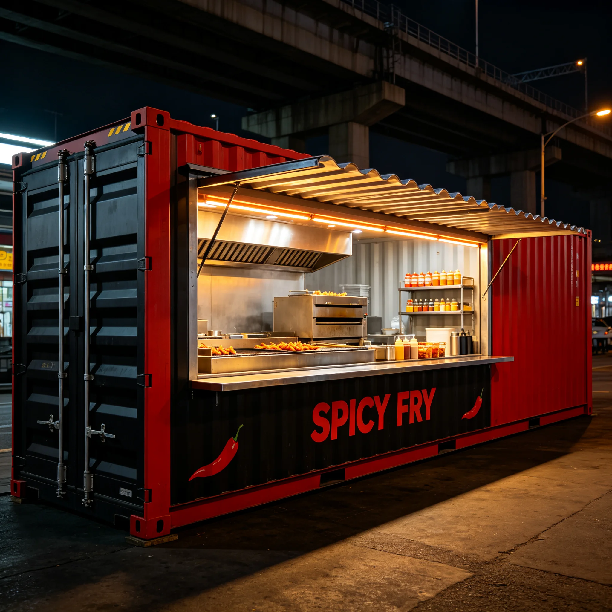 20ft Container Coffee Shop Restaurant Shipping Container Bar Cafe With Kitchen