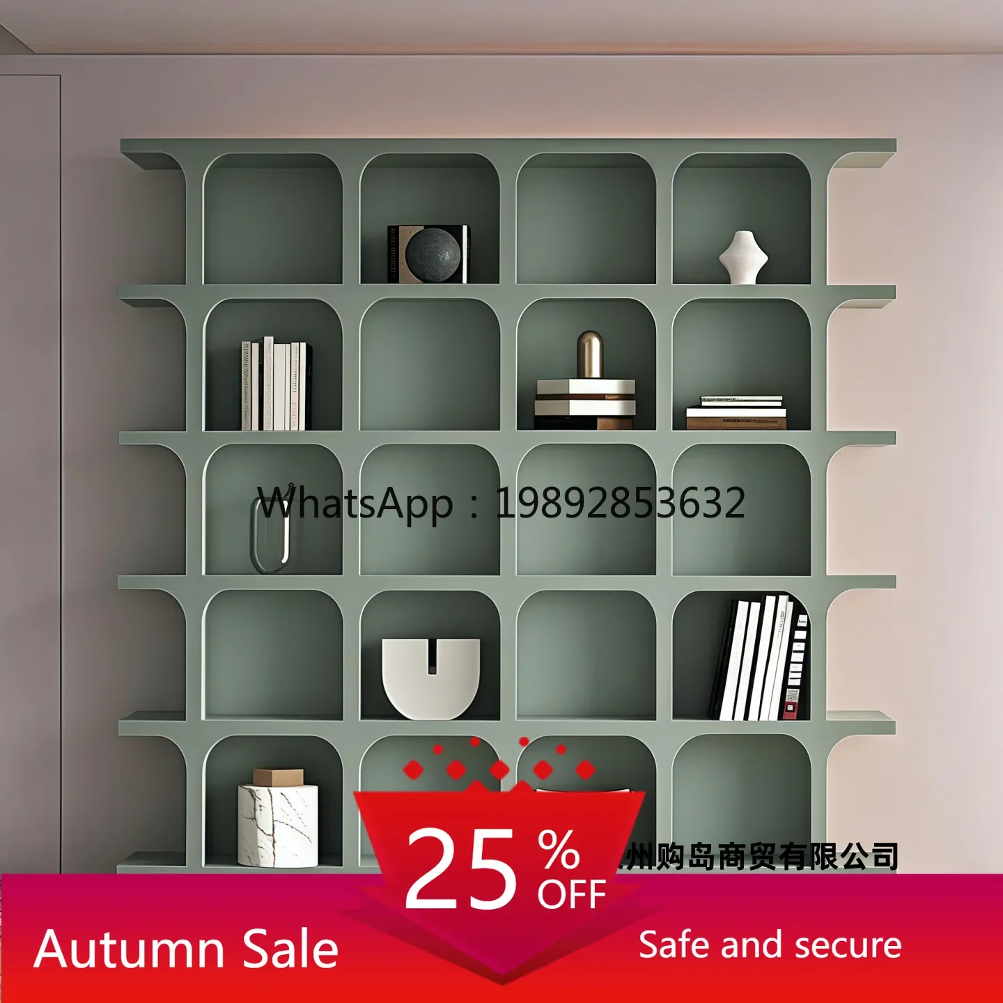 A1  Minimalist Lacquer Bookshelf Modern Simple Solid Wood Storage Rack Wall-Mounted Bookshelf Storage Cinet