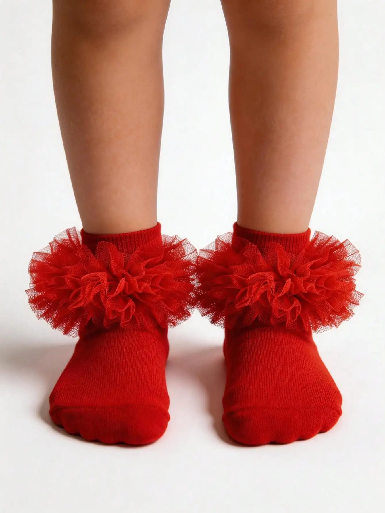 2 Pair Princess Style Frill Trim Socks For Baby Girls/Toddlers/Kids