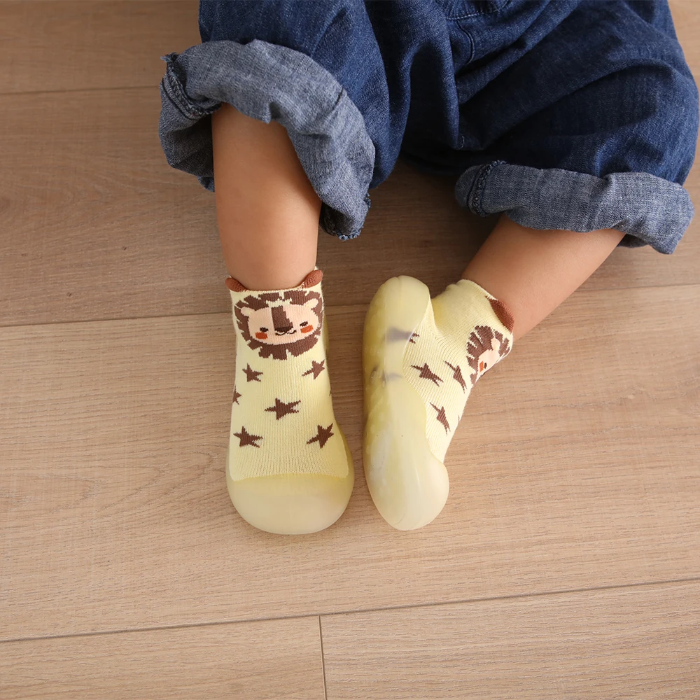 Baby Shoes Cute Animal Cotton First Shoes Baby Toddler Shoes First Walker Kids Soft Rubber Sole Shoe Anti-Slip Booties