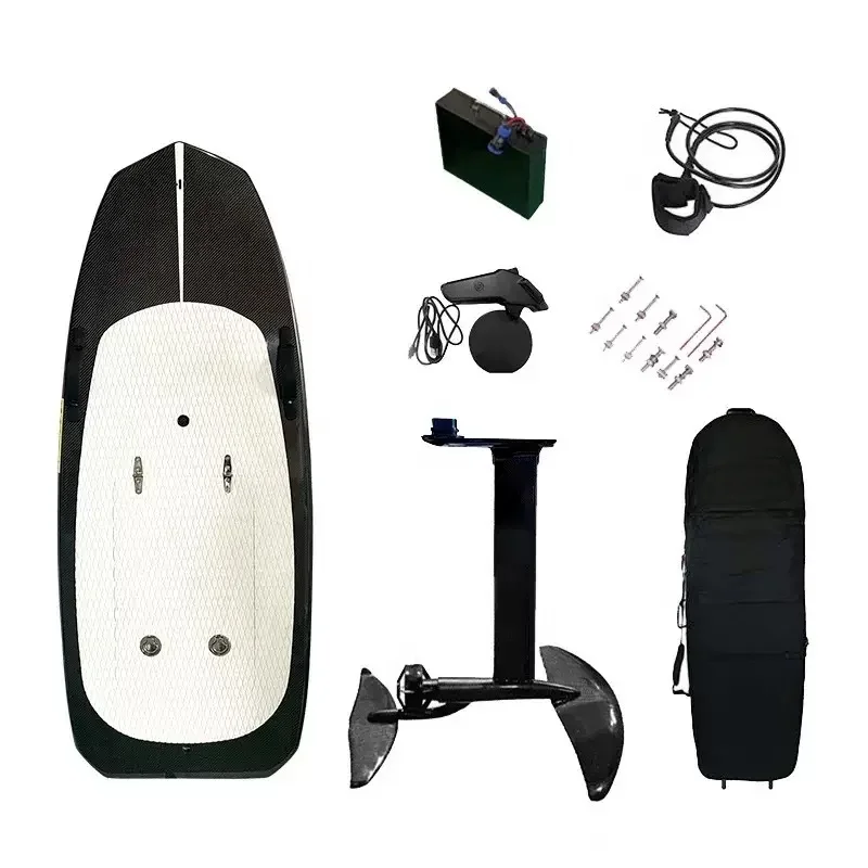 E-Foil Hydrofoil Surfing Electric Board with 48V Battery and Motor Remote Control Accessory Customizable Logo Includes Bag
