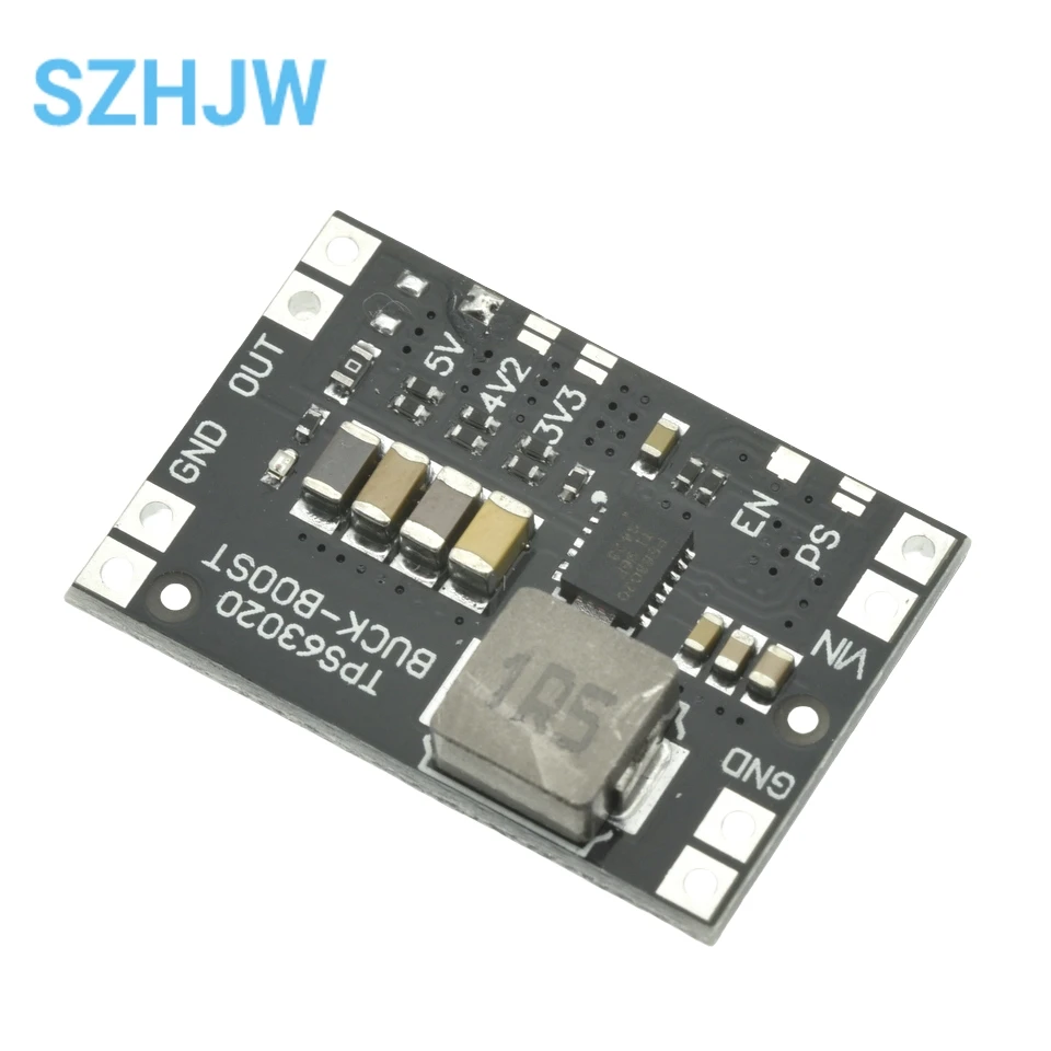 TPS63020 3.3V 4.2V 5V Lithium Battery Automatic Boost Buck Step Up Down Module XL63020 Microcontroller Power Low Ripple