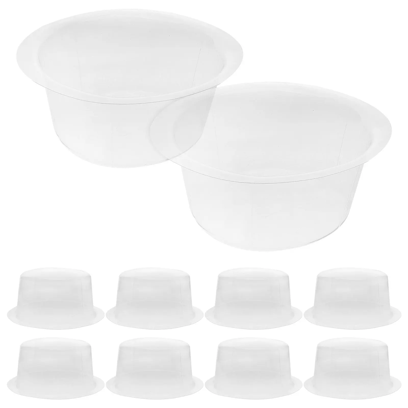 10Pcs PVC Plastic Hat Shaper Insert Round Flat Top Hat Rack Stand for Home Store Display Protects Straw Fedora Jazz Hats