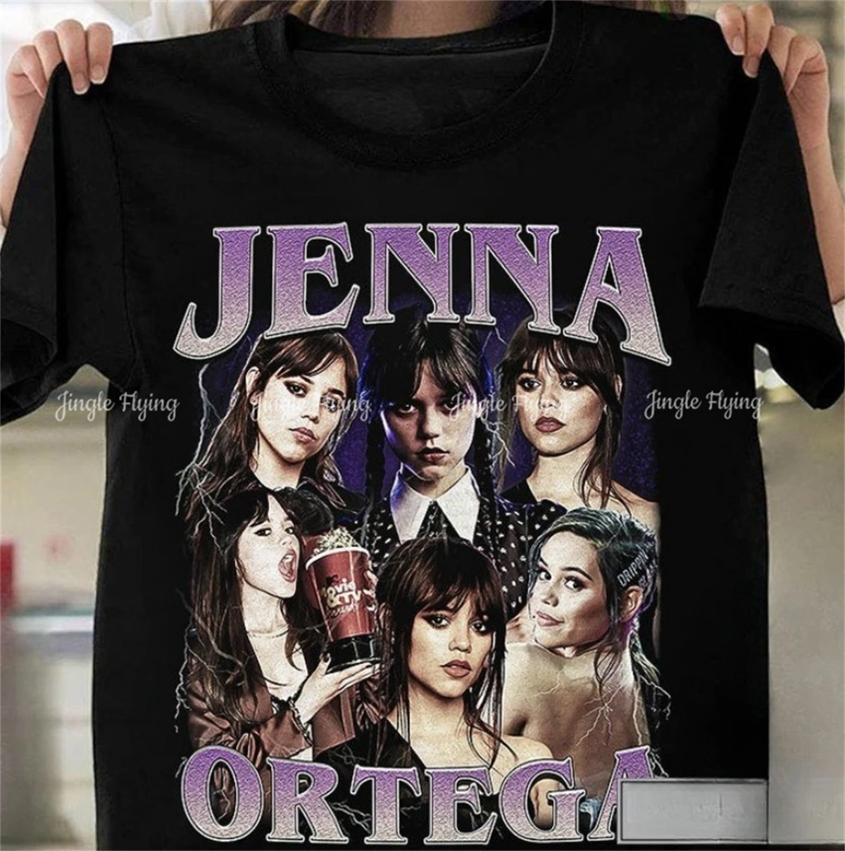 Jenna Ortega Vintage Shirt Fan Tees Retro 90s Merch Gift Unisex Cotton Tshirt