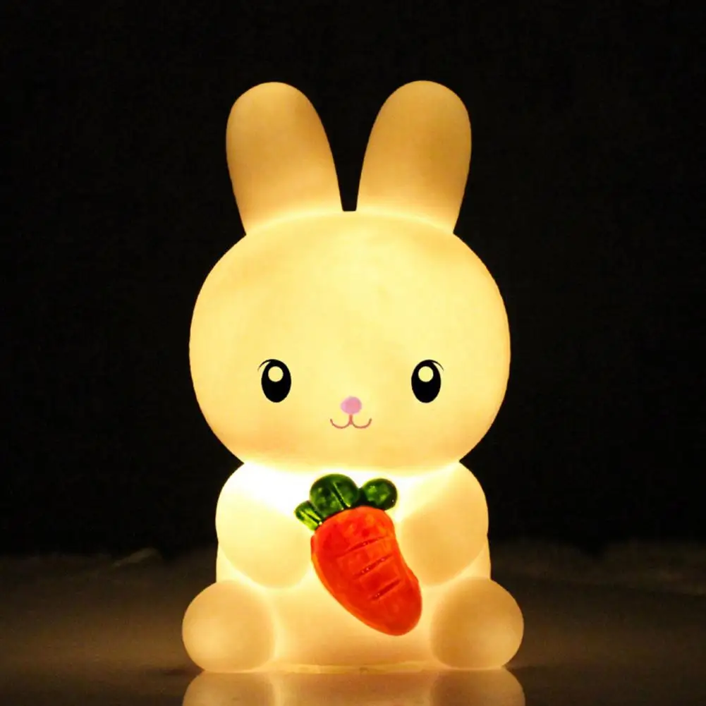 Nursery Room for Sleeping Cute Night Light for Kids Led Bedside Lamp with Rabbit Bear Deer Cat Dog Shapes Soft Glow Nursery