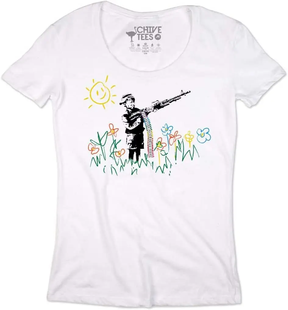 theCHIVE Banksy Crayon Shooter T-Shirt