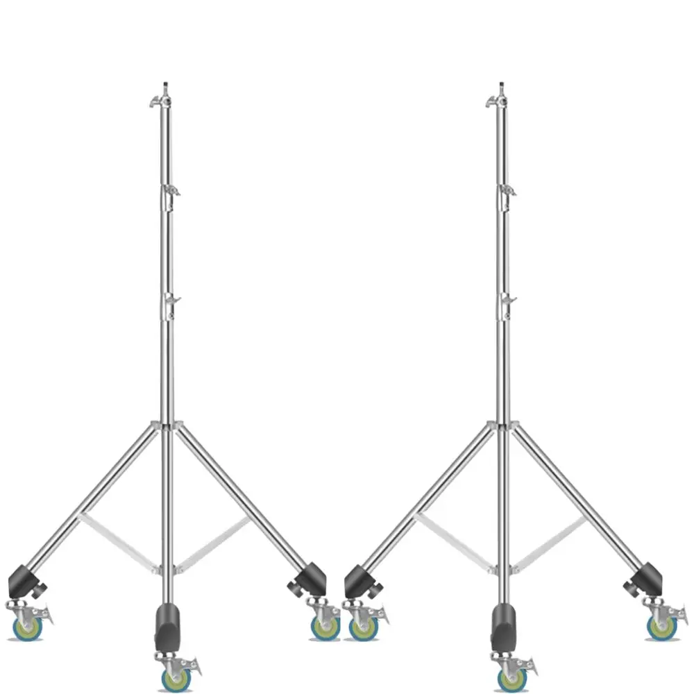 2.9M Super Stabiele Statief Kraantakel Camera Arm Telescopische Rvs Boom Arm Top Light Stand Met Zandzak voor LED Video