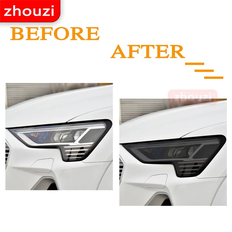 لأودي إترون كواترو 2020 سيارة العلوي تينت الدخان الأسود طبقة رقيقة واقية حماية شفافة ملصق من البولي يوريثان 2 قطعة اكسسوارات #2