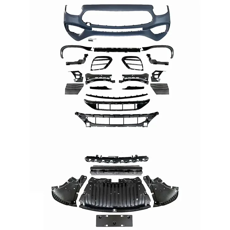 Suitable for 21-23 Mercedes Benz E-Class Executive Package W213 Logo Modification E63 AMG Front bumper Package Assembly