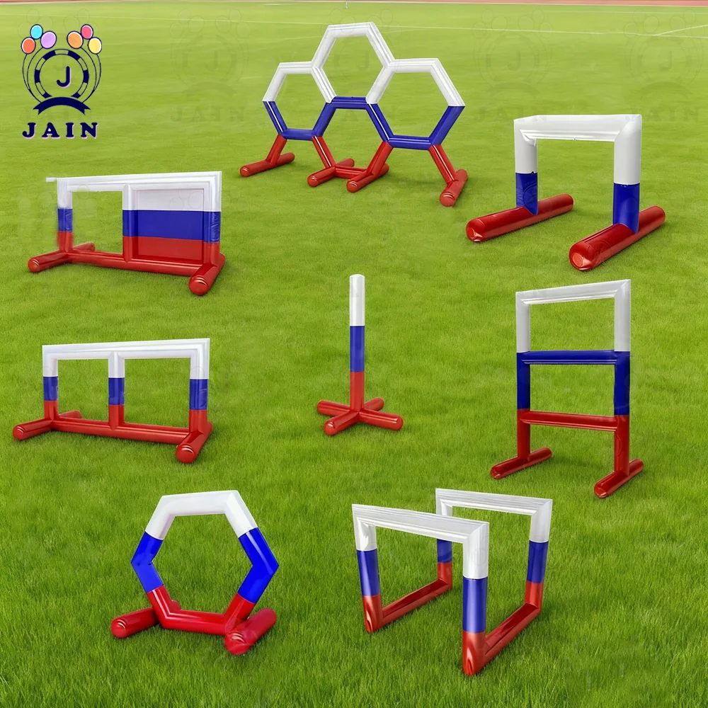 Portable Inflatable Fences for Drone Racing Inflatable Drone Soccer Fields Inflatable Drone Obstacle Courses Team Building Games
