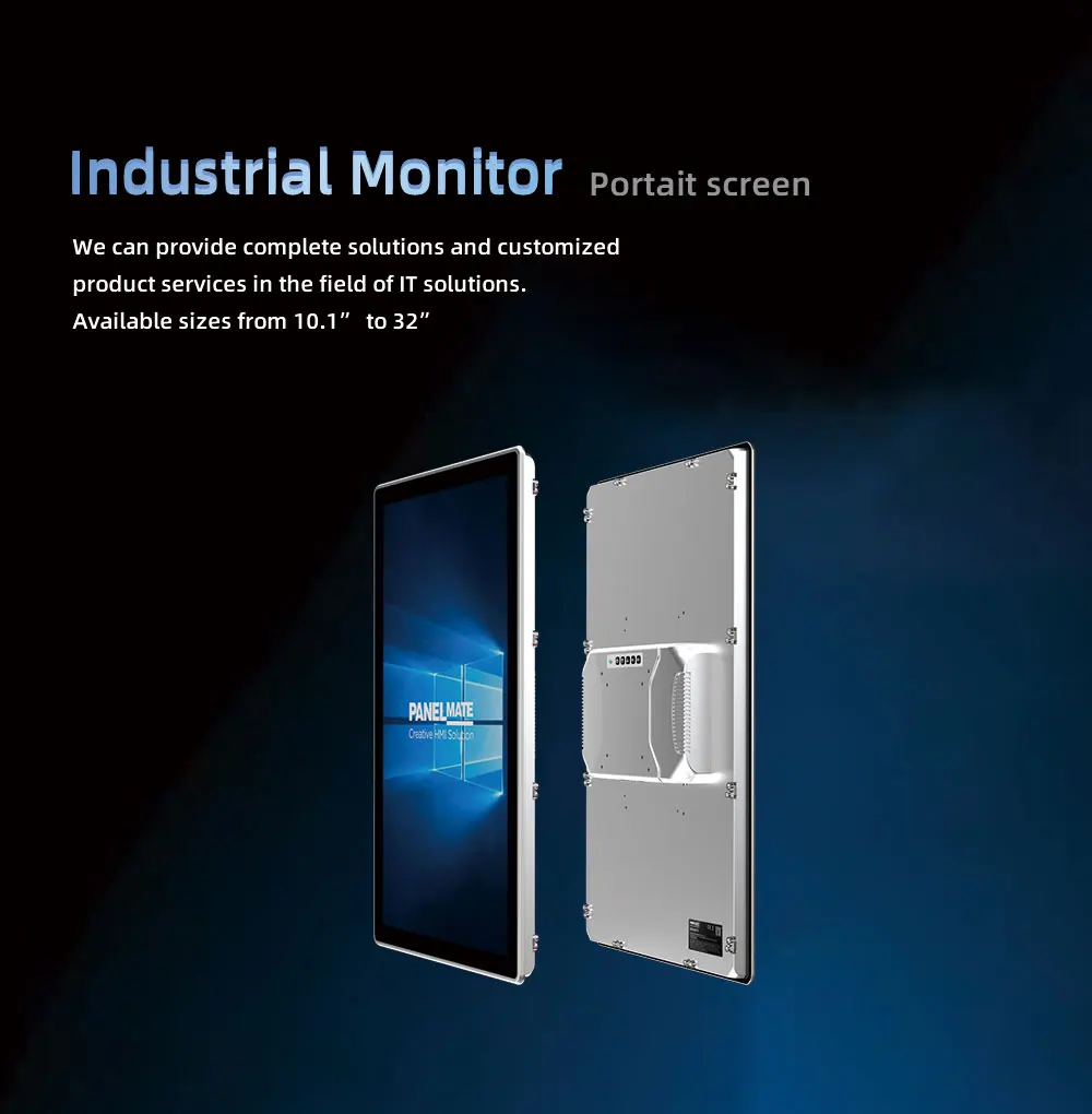 ZXY Monitor LCD touch screen capacitivo personalizzato ad alta luminosità da 27 pollici Display LCD impermeabile IP65 per uso industriale