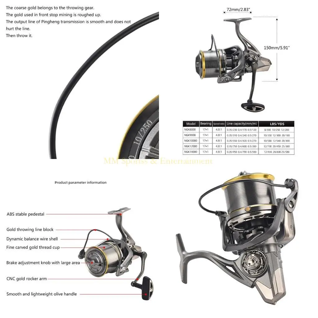 

31be морские рыбалки катушки рыбалки высокой скорости рыбалки 8000-14000 серии