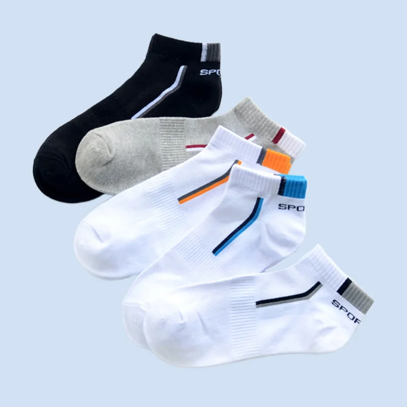 5/10/20 Pairs Set Casual Short Sports Cotton Sox Soft Comfort Breathable Men's Ankle Sockken Men High Quality Cotton Socks