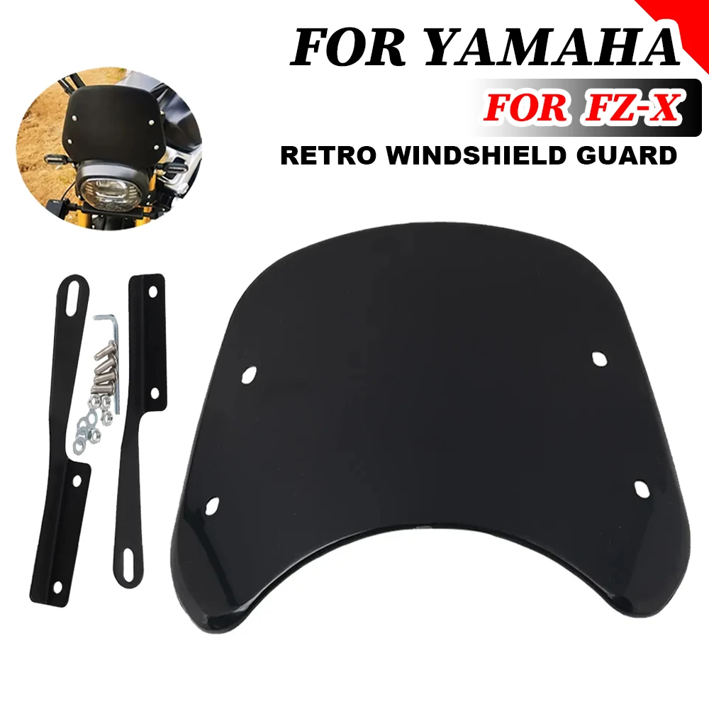 For YAMAHA FZ-X FZ X Accessories Easy Clean Windshield Windscreen Wind Screen Deflector Wind Shield Guard