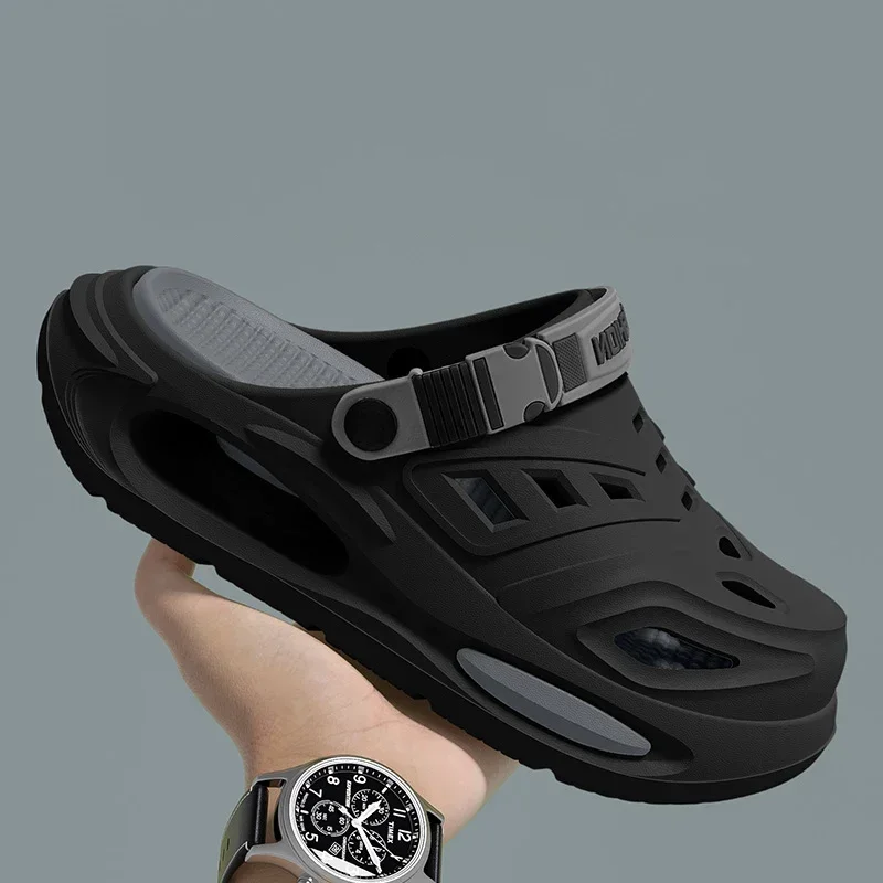 2026 Sommer Herren- und Damen-Clogs: Modische, atmungsaktive Sandalen mit herausnehmbaren Einlegesohlen, rutschfeste, gepolsterte, verdickte Hausschuhe