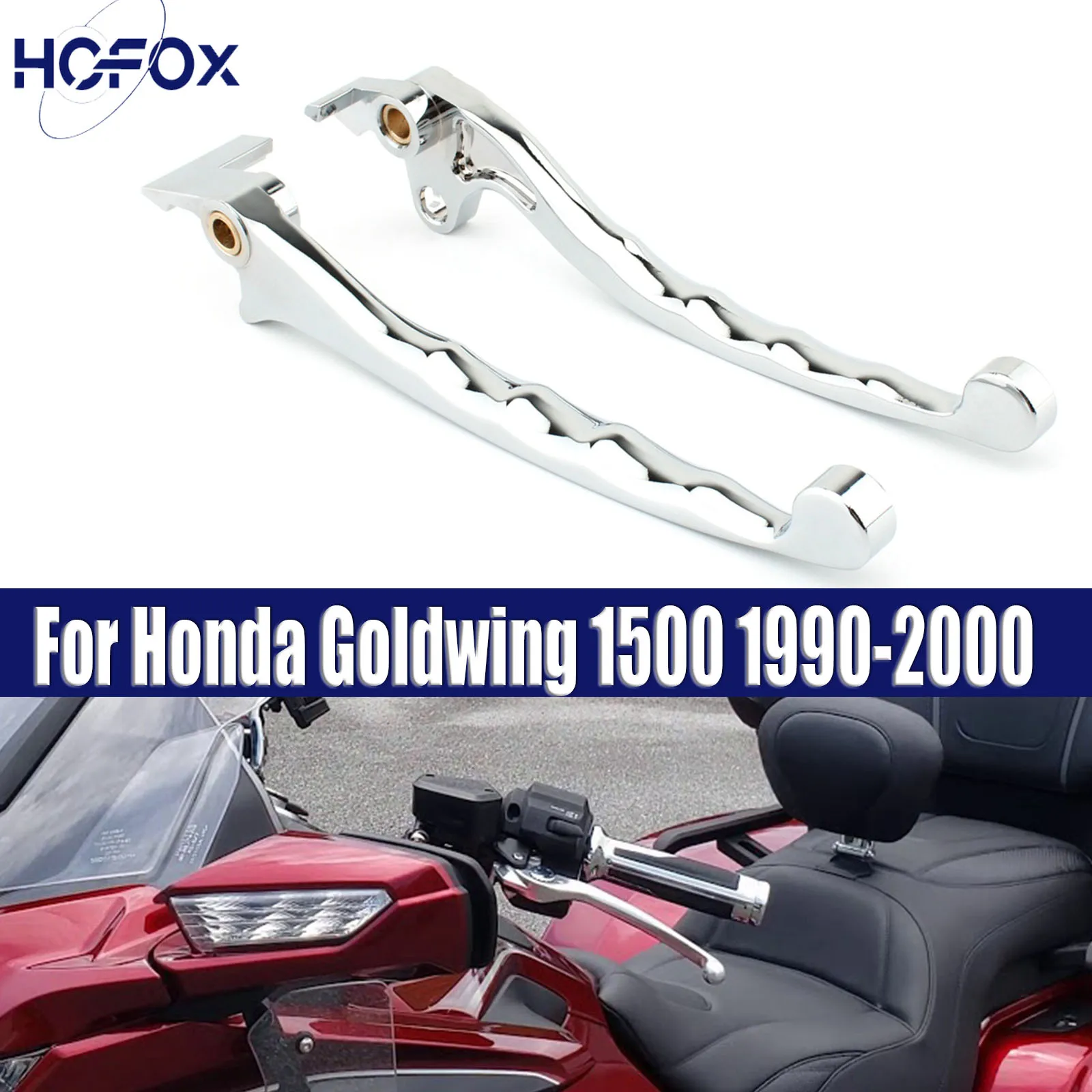 

1 Pair Folding Brake Clutch Lever For Honda Goldwing 1500 1990-2000