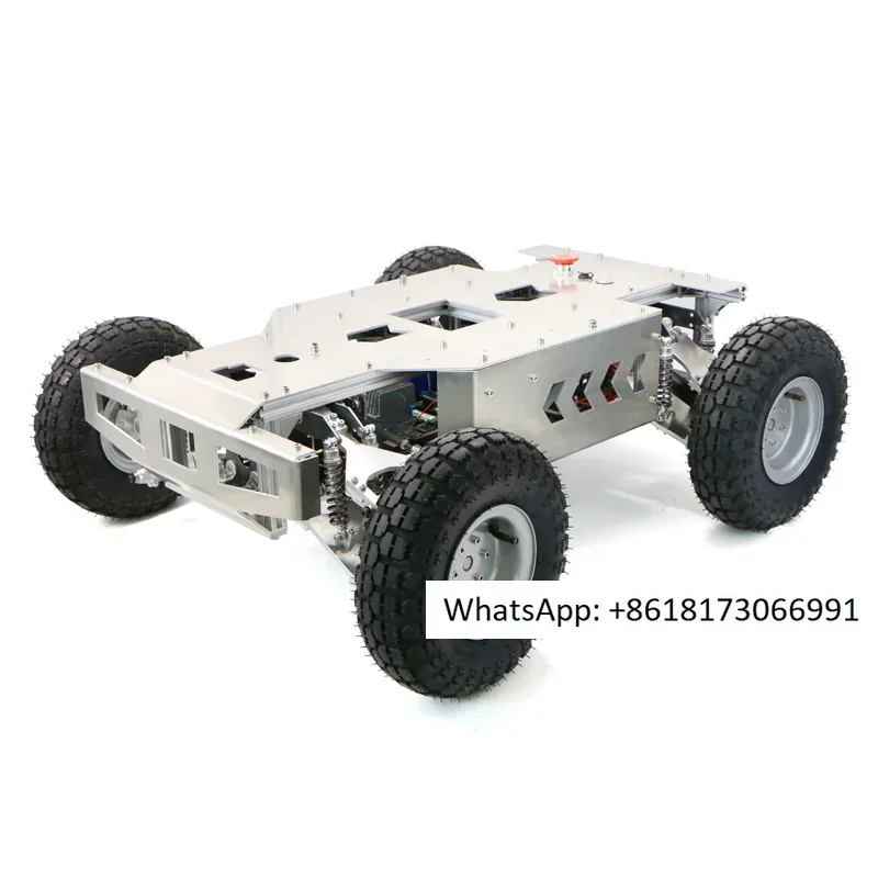 Ackermann robot supports high-precision encoder independent suspension of rubber wheels for aerial model remote control