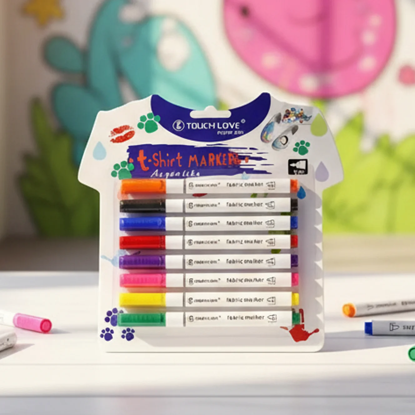 

Набор из 8 водонепроницаемых маркеров для ткани, маркеры для текстиля, для футболок, обуви, одежды, DIY, граффити, рисования, живописи