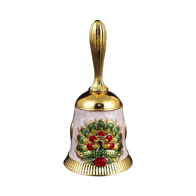 

Hand bell retro copper bell, food delivery Ling metal old man bell school bell