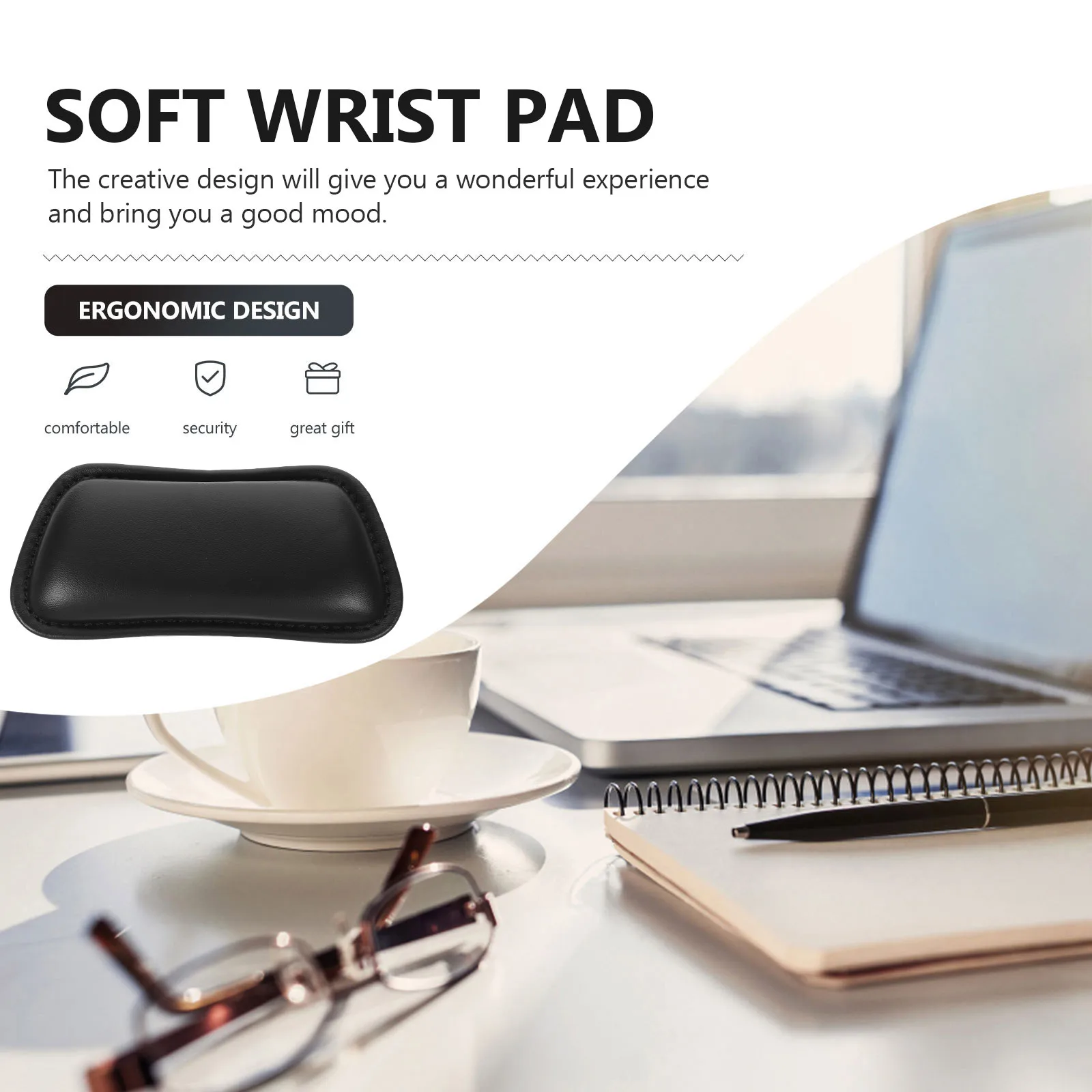 

Pu Sponge Wrist Rest Pad For Computer Mouse Office Work Gaming Non-Slip Ergonomic Hand Support Desk Accessory