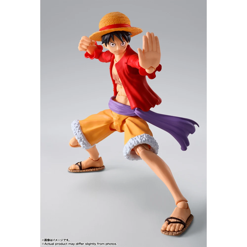 Original In Stock BANDAI SHFiguarts Anime One Piece The Raid on Onigashima Monkey D Luffy Action Figure Anime Model Boxed Toy