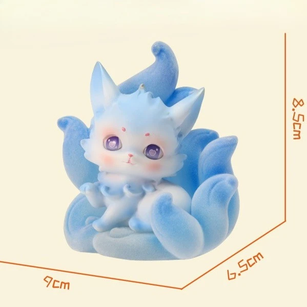 Caja ciega de Hada de zorro de nueve colas de dibujos animados, mitología china, decoración de escritorio, resina, múltiples estilos, colecciones de cajas ciegas de moda