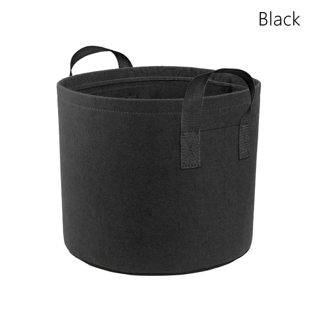 

5 Gallon​​ Grow Bags​​ ​​Double Color​​ with Handles ​​Planting Bag Set​​ Breathable Fabric Vegetable Jardin Seedling Grow Bags